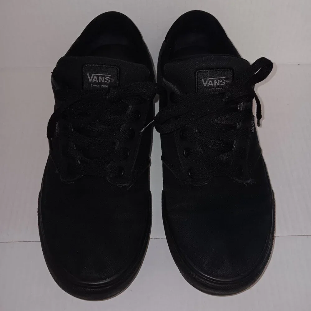 VANS LACE UP CANVAS SNEAKERS